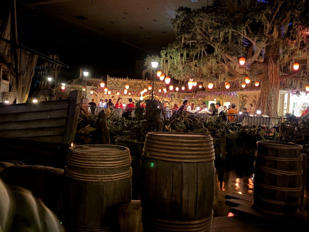Blue Bayou Restaurant seen from the Pirates of the Caribbean boat