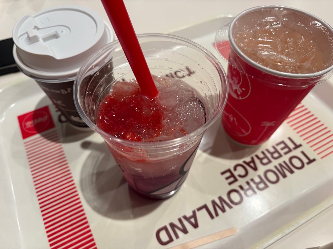 Three drinks collected at once with free drink vouchers
